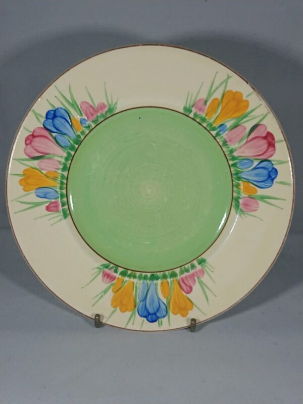 Art Deco Crocus Tea Plate by Clarice Cliff art deco Antique Ceramics 3