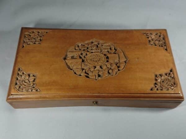 Antique Chinese Hand Carved Box Chinese box Antique Boxes 3