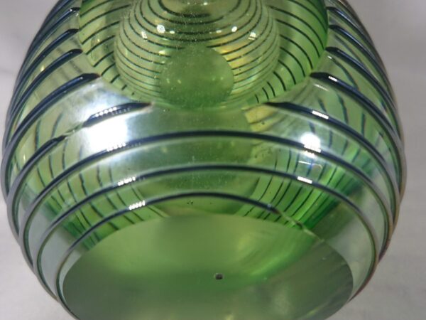 Iridescent Studio Glass Perfume Bottle iridescent glass Antique Glassware 6