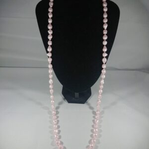 Vintage Pale Pink Faux Pearl Necklace faux pearls Antique Jewellery