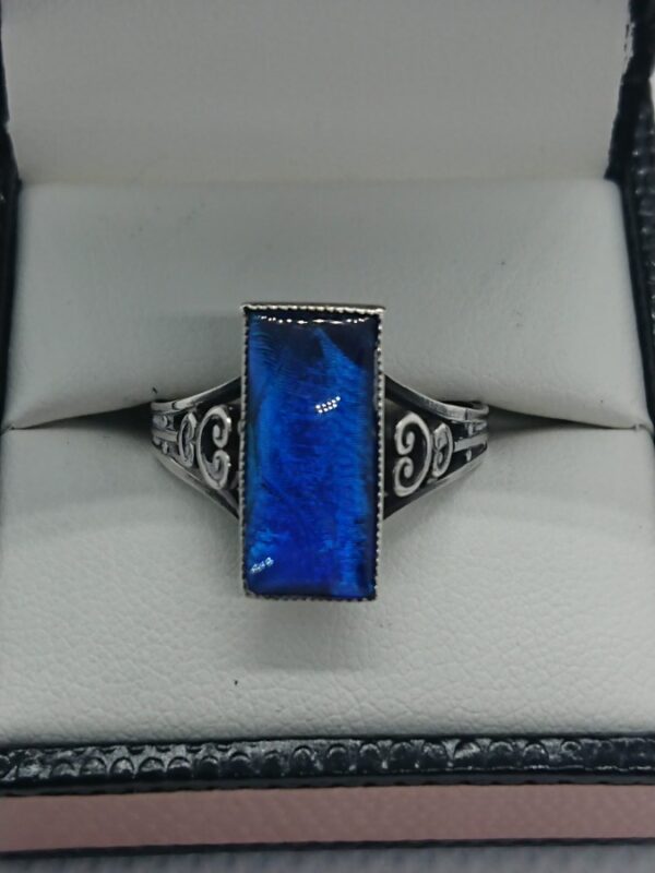Vintage Silver Set Butterfly Wing Ring