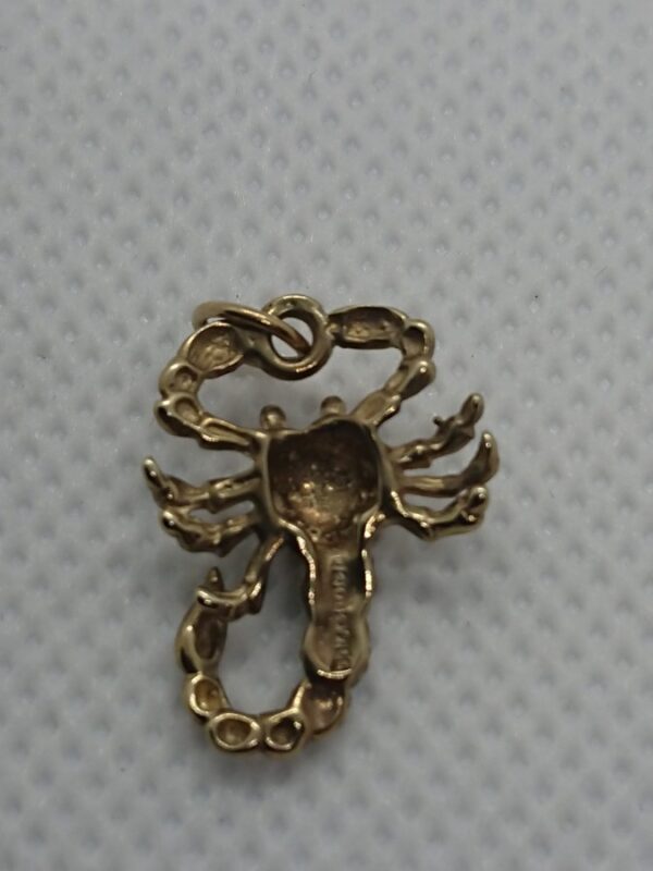 9ct Gold Scorpio Charm - Image 2