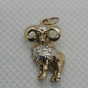 9ct Gold Aries Charm Miscellaneous