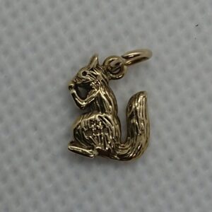 Vintage 9ct Gold Squirrel Charm gold charms Antique Jewellery