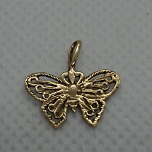 9ct Gold Butterfly Charm butterfly Antique Jewellery