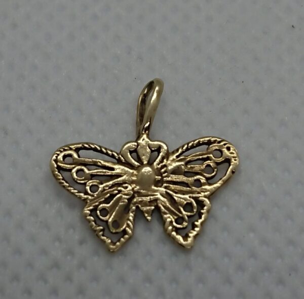 9ct Gold Butterfly Charm butterfly Antique Jewellery 3