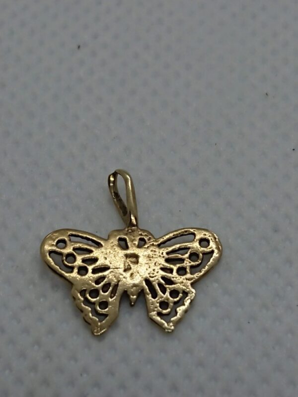 9ct Gold Butterfly Charm - Image 2