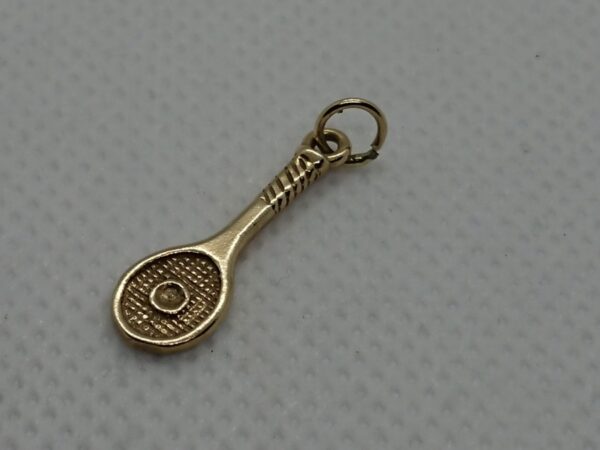 9ct Gold Tennis Racket Charm gold Antique Jewellery 3