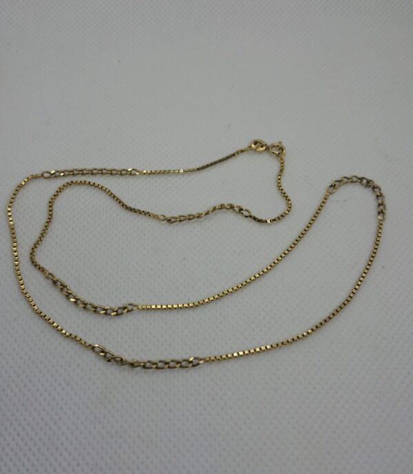 Vintage 9ct Gold Chain unusual gold chain Antique Jewellery 5