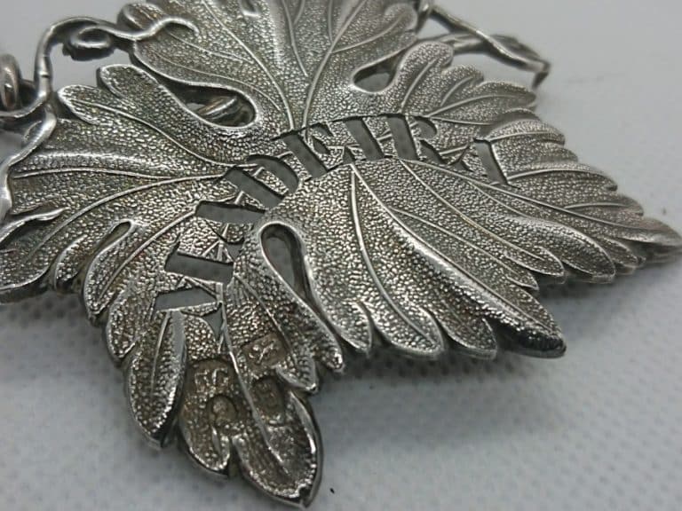 Antique Solid Silver MADEIRA Decanter Label