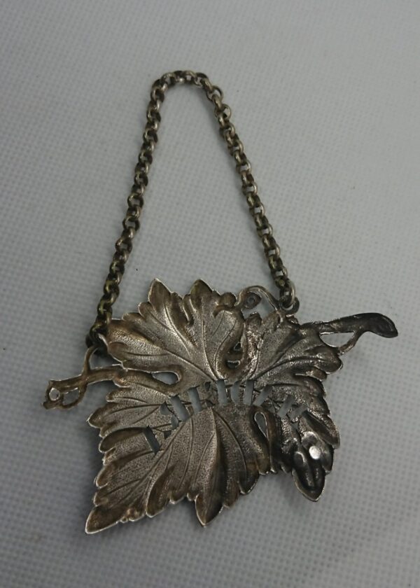 Antique Solid Silver MADEIRA Decanter Label - Image 3