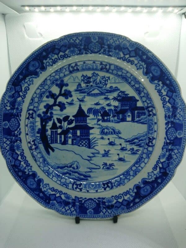 19th Century Chinese Blue & White Plate - Image 2