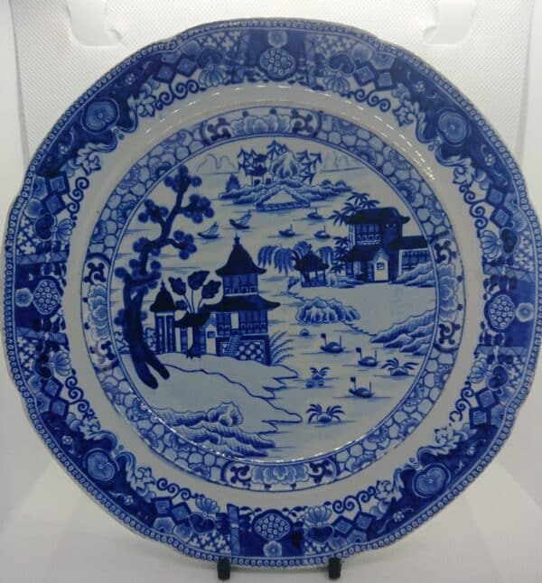 19th Century Chinese Blue & White Plate