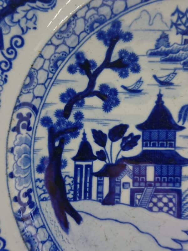 19th Century Chinese Blue & White Plate - Image 4