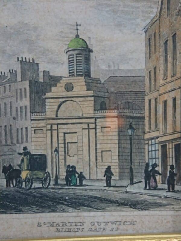 Antique Original Miniature Tinted Etching - Image 2