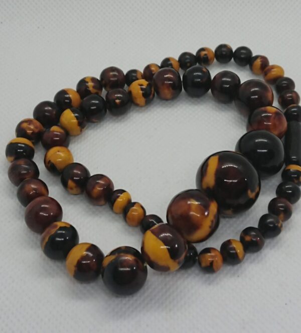 Antique Oriental Tortoiseshell Beads extremely Rare - Image 2
