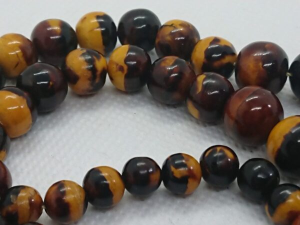 Antique Oriental Tortoiseshell Beads extremely Rare Tortoiseshell Antique Jewellery 5