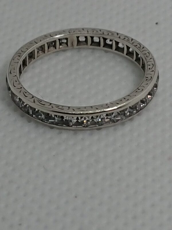 Antique Diamond & Platinum Full Eternity Ring