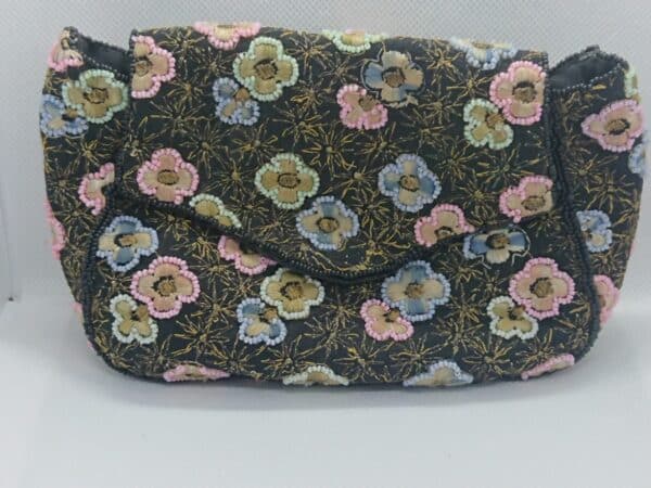 Antique Bead and Embroidery Bag/Purse - Image 2