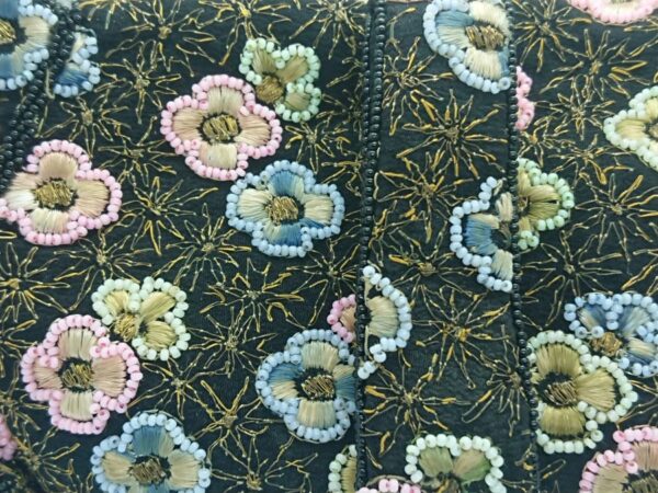 Antique Bead and Embroidery Bag/Purse - Image 4