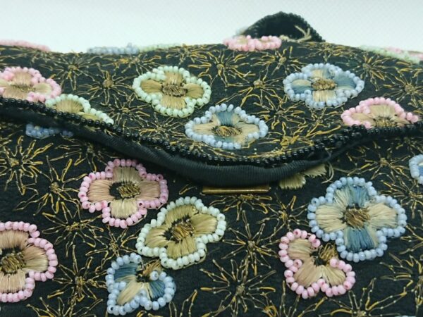 Antique Bead and Embroidery Bag/Purse - Image 5