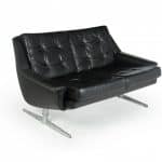 Danish Mid Century Leather Sofa by Werner Langenfeld for ESA couch Antique Sofas