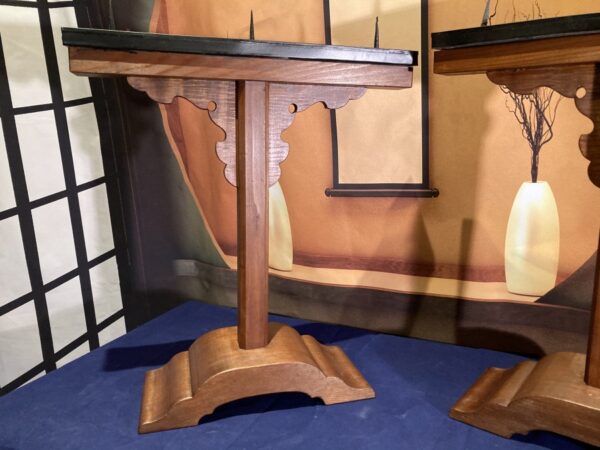 Buddhist temple candle holders