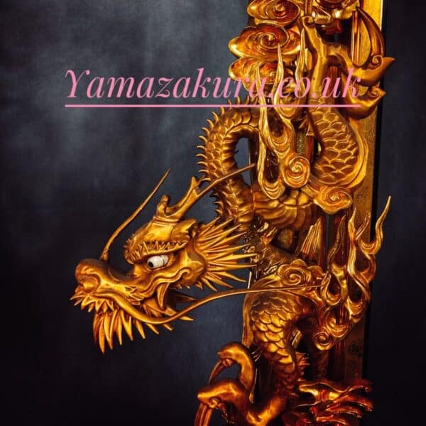 Temple Dragons buddhist Antique Art 3
