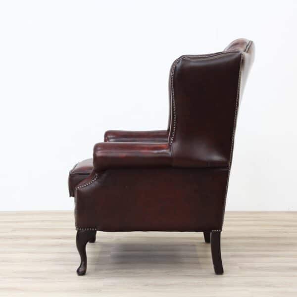 Red leather Chesterfield Armchair armchair Antique Chairs 5