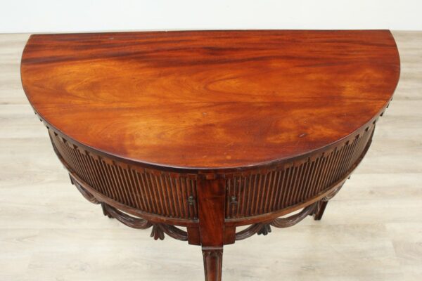 Adams Style Mahogany Semi Circle Console Table adams Antique Tables 7