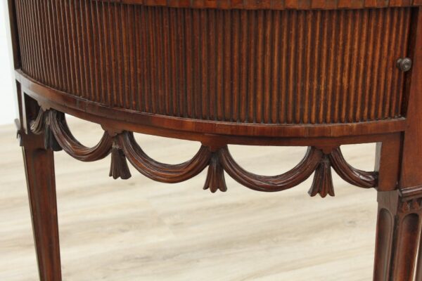 Adams Style Mahogany Semi Circle Console Table - Image 6