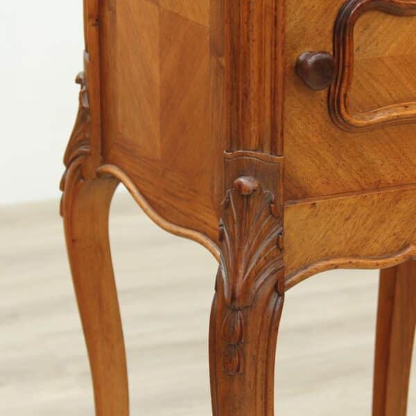 French Walnut Marble Topped Pot Cupboard - Image 6