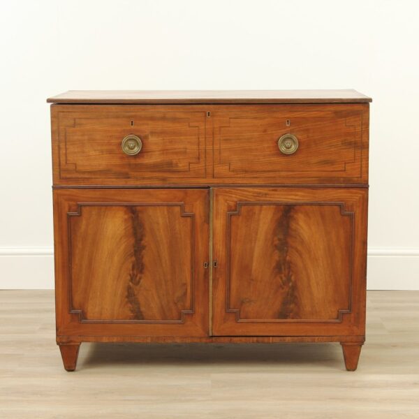 Georgian Mahogany Gentleman’s Washstand Chest Antique Antique Chest Of Drawers 4