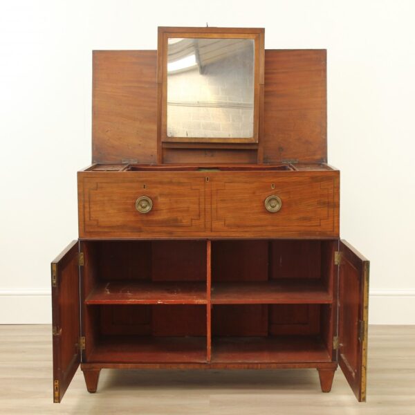 Georgian Mahogany Gentleman's Washstand Chest - Image 6