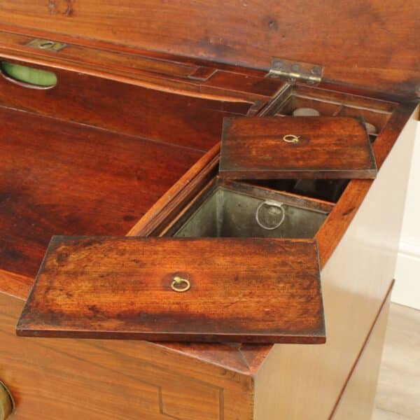 Georgian Mahogany Gentleman’s Washstand Chest Antique Antique Chest Of Drawers 15
