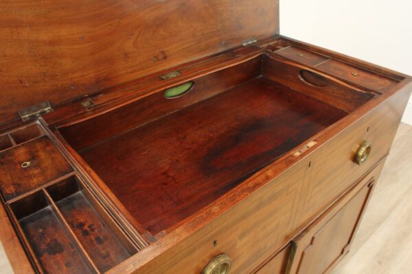 Georgian Mahogany Gentleman’s Washstand Chest Antique Antique Chest Of Drawers 18