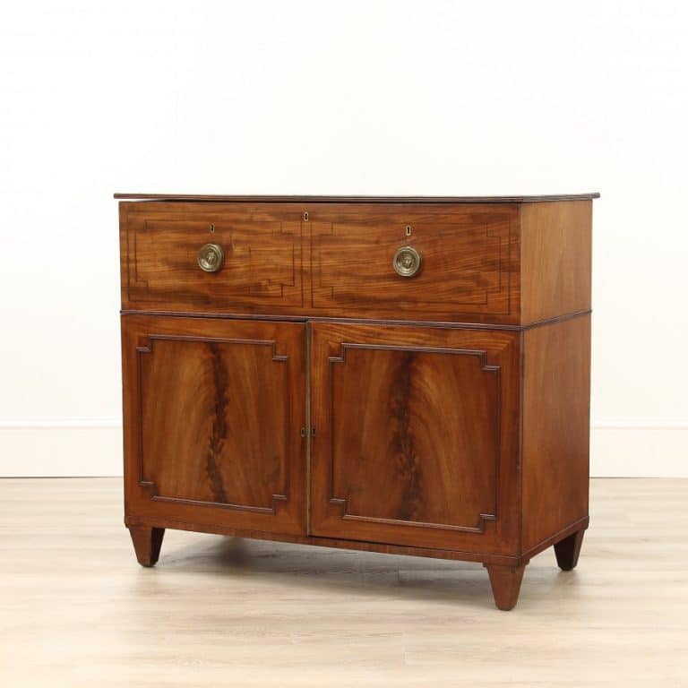 Georgian Mahogany Gentleman’s Washstand Chest Antique Antique Chest Of Drawers Georgian Mahogany Gentleman's Washstand Chest