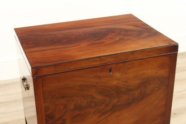 Regency Period Flame Mahogany Cellarette Cellarette Antique Chests 6