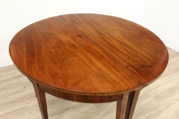 A Pair of Georgian Mahogany Semi Circle Console Tables - Image 8
