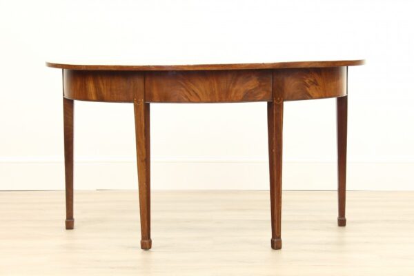 A Pair of Georgian Mahogany Semi Circle Console Tables - Image 10