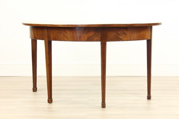 A Pair of Georgian Mahogany Semi Circle Console Tables - Image 11