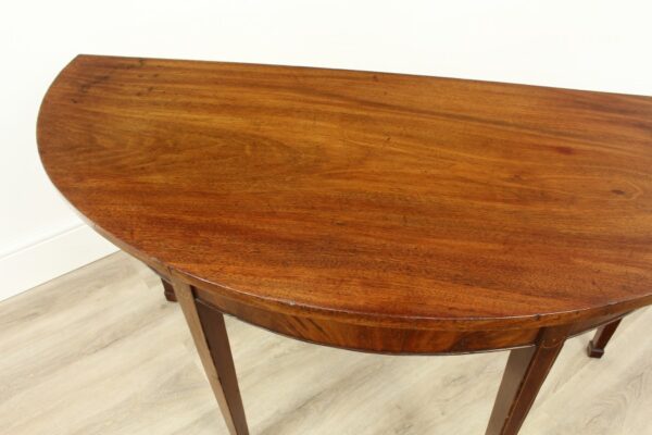 A Pair of Georgian Mahogany Semi Circle Console Tables antique furniture Antique Tables 20