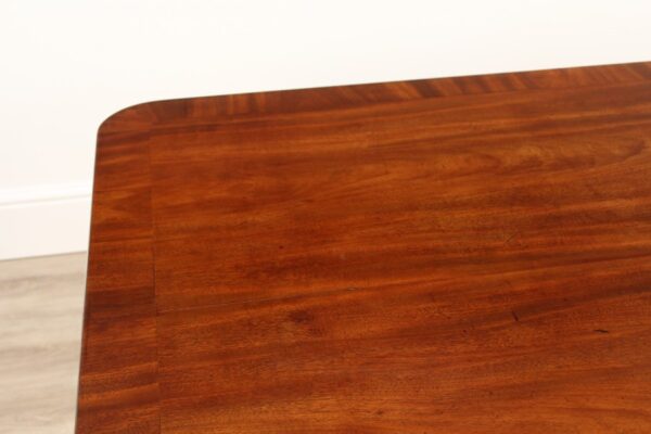 Victorian Carved Mahogany Library Table with Drawer - Image 9
