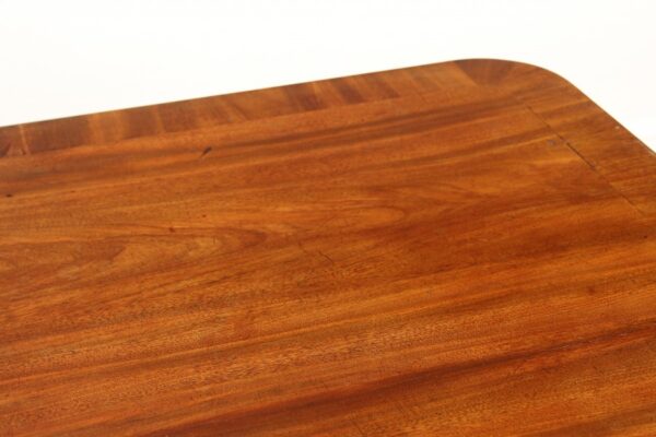 Victorian Carved Mahogany Library Table with Drawer - Image 11