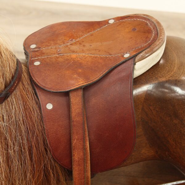 Carved Mahogany Rocking Horse - Image 4
