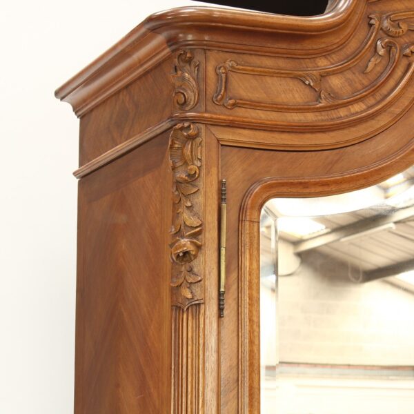 French Walnut Armoire Antique Antique Furniture 5