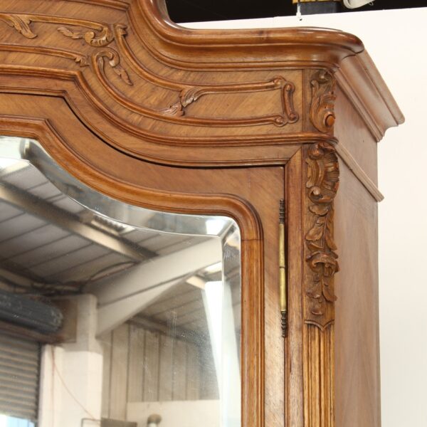 French Walnut Armoire Antique Antique Furniture 6