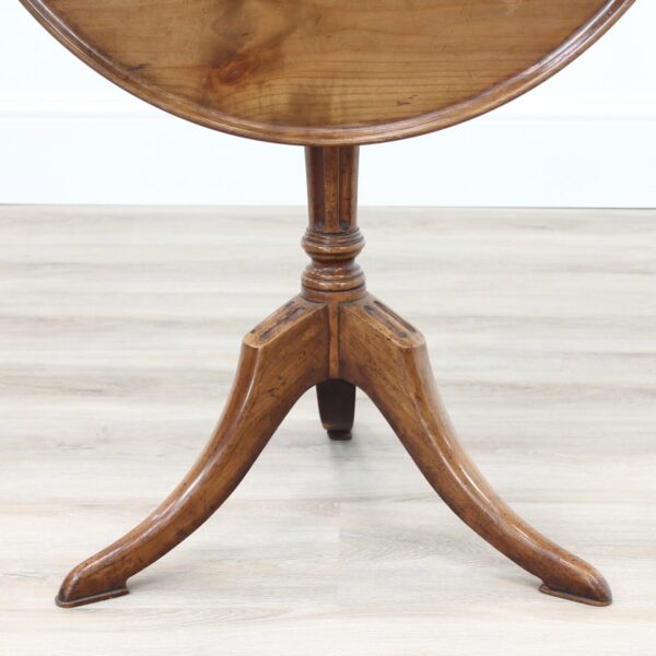 Edwardian Yew Wood Snap Top Table Antique Antique Furniture 5