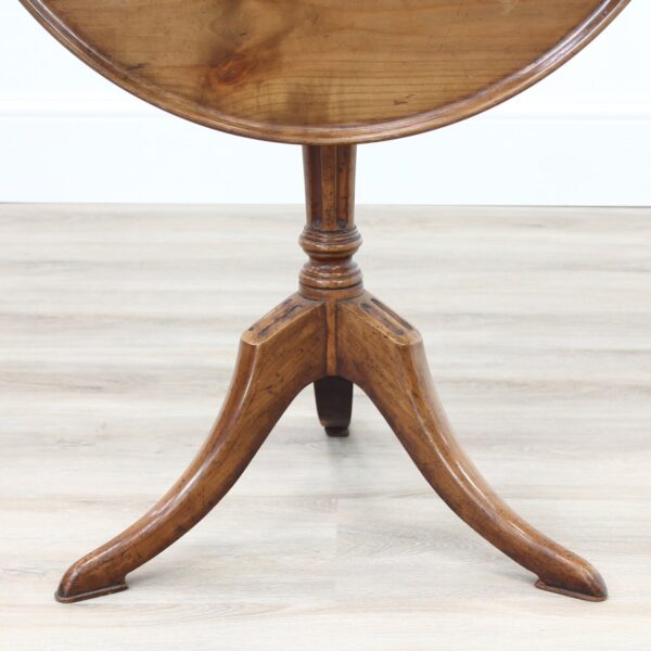 Edwardian Yew Wood Snap Top Table - Image 3