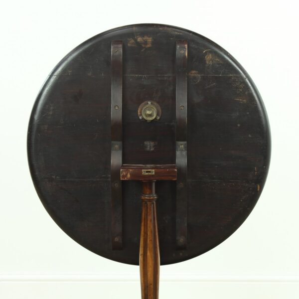 Edwardian Yew Wood Snap Top Table - Image 4